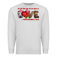 Dove Grey let all that you do be done in love i corinthians Premium Sweatshirt - NancyCooperArtShop