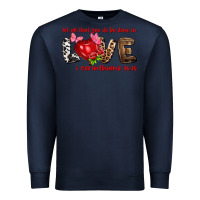 Navy let all that you do be done in love i corinthians Premium Sweatshirt - NancyCooperArtShop