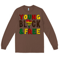 Chestnut young black and free Long Sleeve Tee - Artiststas