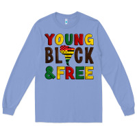 Colony Blue young black and free Long Sleeve Tee - Artiststas