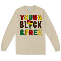 Mushroom young black and free Long Sleeve Tee - Artiststas
