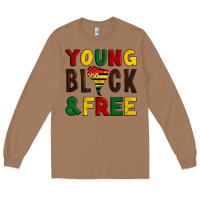 Toasted Coconut young black and free Long Sleeve Tee - Artiststas