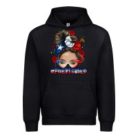 Black Puerto Rico messy bun Urban Hoodie - NancyCooperArtShop