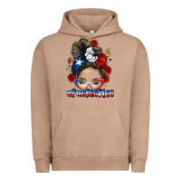 Pigment Burro Puerto Rico messy bun Urban Hoodie - NancyCooperArtShop
