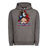 Pigment Tornado Puerto Rico messy bun Urban Hoodie - NancyCooperArtShop