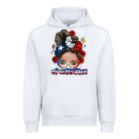 White Puerto Rico messy bun Urban Hoodie - NancyCooperArtShop