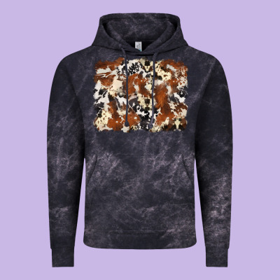 Cowhide Background Vintage Hoodie Designed By Zillion Design Studio