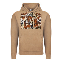 Vintage Coffee cowhide background Vintage Hoodie - Zillion Design Studio