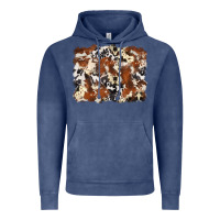 Vintage Denim cowhide background Vintage Hoodie - Zillion Design Studio