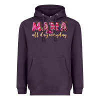 Plum mama all day everyday Heavyweight Hoodie - NancyCooperArtShop