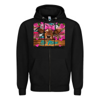 Black be mine valentine's day cow Zipper Hoodie - Jasminsmagicworld