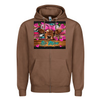 Chestnut be mine valentine's day cow Zipper Hoodie - Jasminsmagicworld