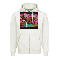 Oatmeal Heather be mine valentine's day cow Zipper Hoodie - Jasminsmagicworld