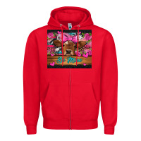 Red be mine valentine's day cow Zipper Hoodie - Jasminsmagicworld