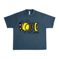 Midnight Navy for the love of the game softball Urban Heavy Tee - CowhideDigitalArt