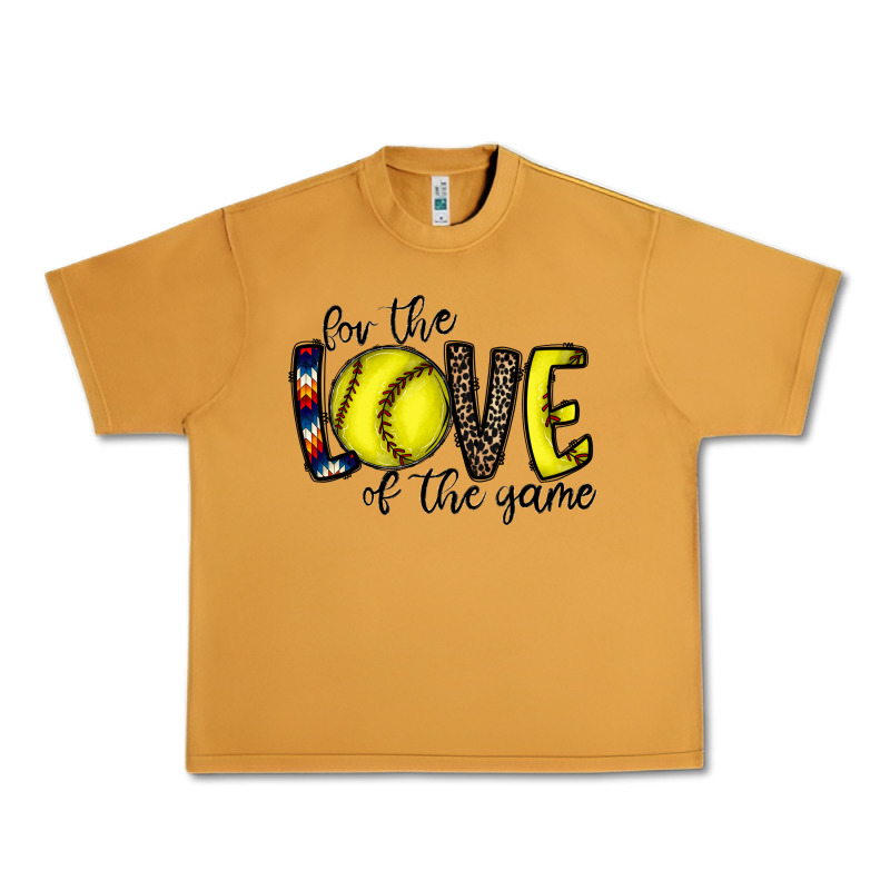 For The Love Of The Game Softball Urban Heavy Tee by CowhideDigitalArt | Teevron