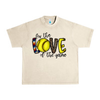 Sandshell for the love of the game softball Urban Heavy Tee - CowhideDigitalArt