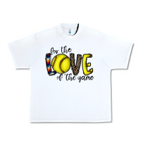 White for the love of the game softball Urban Heavy Tee - CowhideDigitalArt