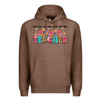 Chestnut teach them love them watch them grow teacher Premium Hoodie - Artiststas