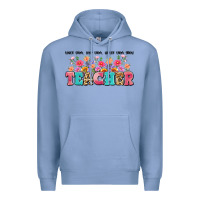 Colony Blue teach them love them watch them grow teacher Premium Hoodie - Artiststas