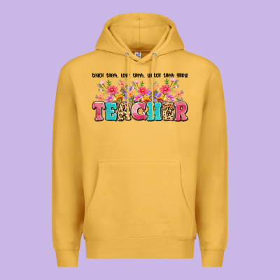 Teach Them Love Them Watch Them Grow Teacher Premium Hoodie Designed By Artiststas