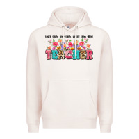 Pale Pink teach them love them watch them grow teacher Premium Hoodie - Artiststas