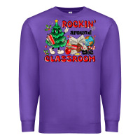 Purple rockin around the classroom Premium Sweatshirt - MaliasSmallBusiness