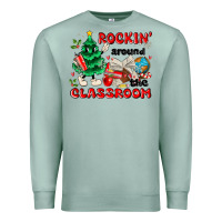 Seafoam rockin around the classroom Premium Sweatshirt - MaliasSmallBusiness