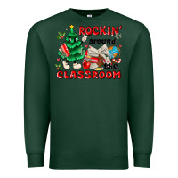 Sports Green rockin around the classroom Premium Sweatshirt - MaliasSmallBusiness