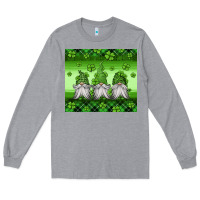Heather Grey st patricks gnomes Long Sleeve Tee - Jasminsmagicworld