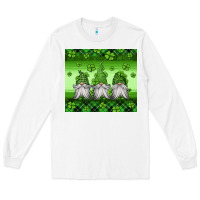 White st patricks gnomes Long Sleeve Tee - Jasminsmagicworld