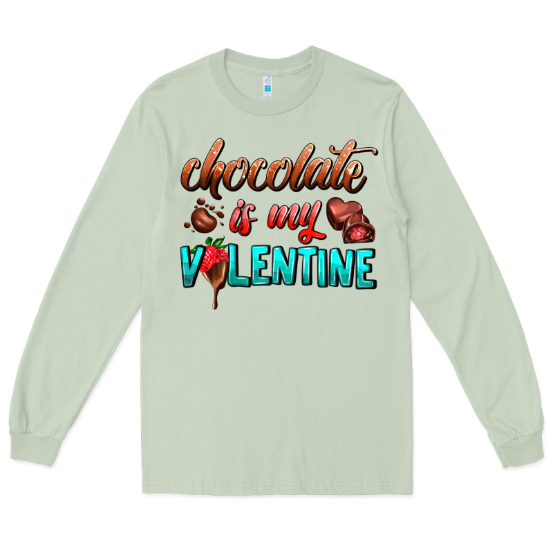 Chocolate Is My Valentine Long Sleeve Tee by AdoDesignShop | Teevron