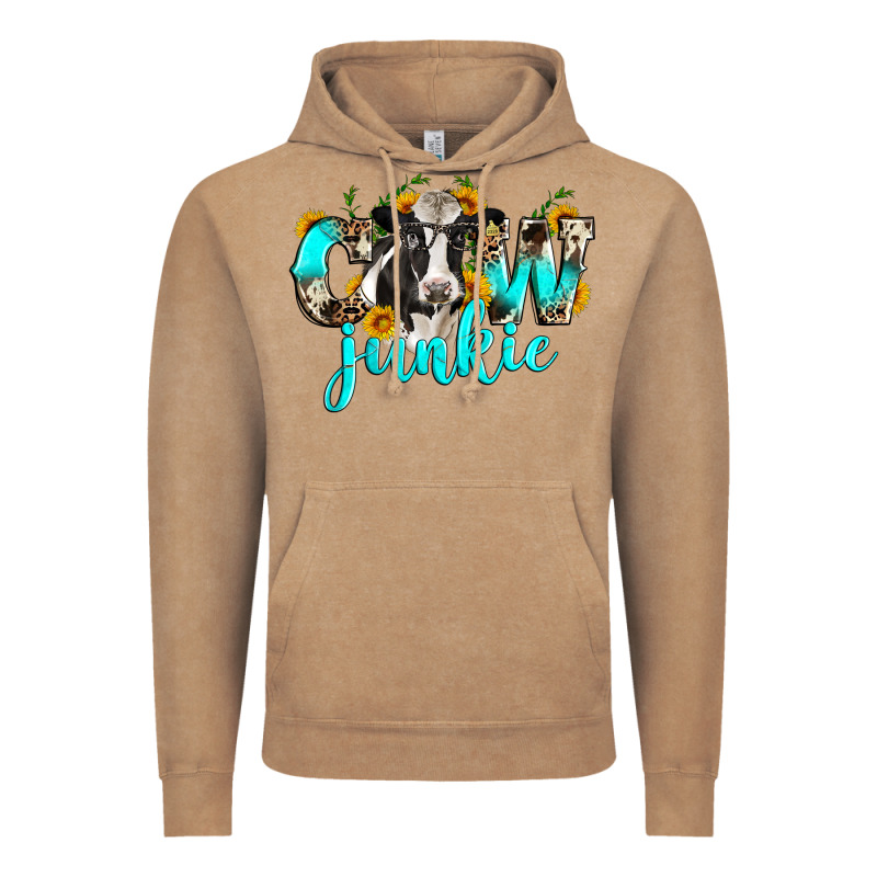 Cow Junkie Vintage Hoodie by Zillion Design Studio | Teevron