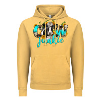Vintage Mustard cow junkie Vintage Hoodie - Zillion Design Studio