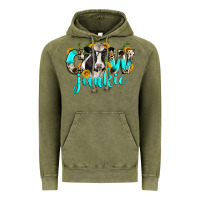 Vintage Olive cow junkie Vintage Hoodie - Zillion Design Studio