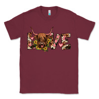 Burgundy highland cow love Classic Tee - JahusDesignShop