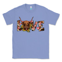 Colony Blue highland cow love Classic Tee - JahusDesignShop