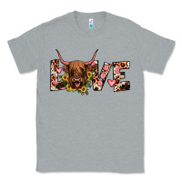 Heather Grey highland cow love Classic Tee - JahusDesignShop