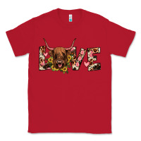 Red highland cow love Classic Tee - JahusDesignShop
