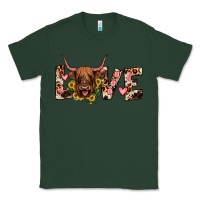 Sports Green highland cow love Classic Tee - JahusDesignShop