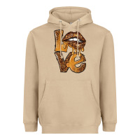 Mushroom love leopard with lips Heavyweight Hoodie - NancyCooperArtShop