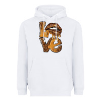 White love leopard with lips Heavyweight Hoodie - NancyCooperArtShop