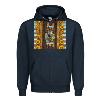 Navy Western Hampshire Sheep Mom Zipper Hoodie - LillyAllenDesigns