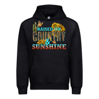 Black Raised on Country and Sunshine Urban Hoodie - texasbilliewilder