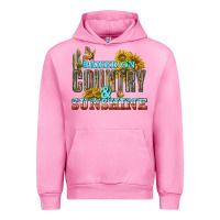 Fuchsia Pink Raised on Country and Sunshine Urban Hoodie - texasbilliewilder