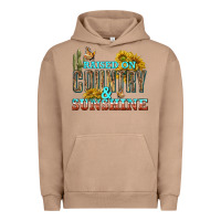 Pigment Burro Raised on Country and Sunshine Urban Hoodie - texasbilliewilder