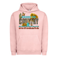 Pigment Salmon Raised on Country and Sunshine Urban Hoodie - texasbilliewilder