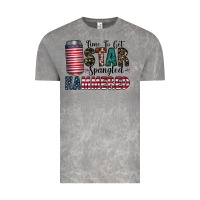 Cloud Rock Star Spangled Hammered Vintage Tee - CowhideDigitalArt