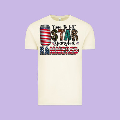 Star Spangled Hammered Vintage Tee Designed By Cowhidedigitalart