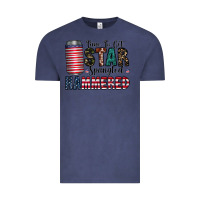 Vintage Denim Star Spangled Hammered Vintage Tee - CowhideDigitalArt